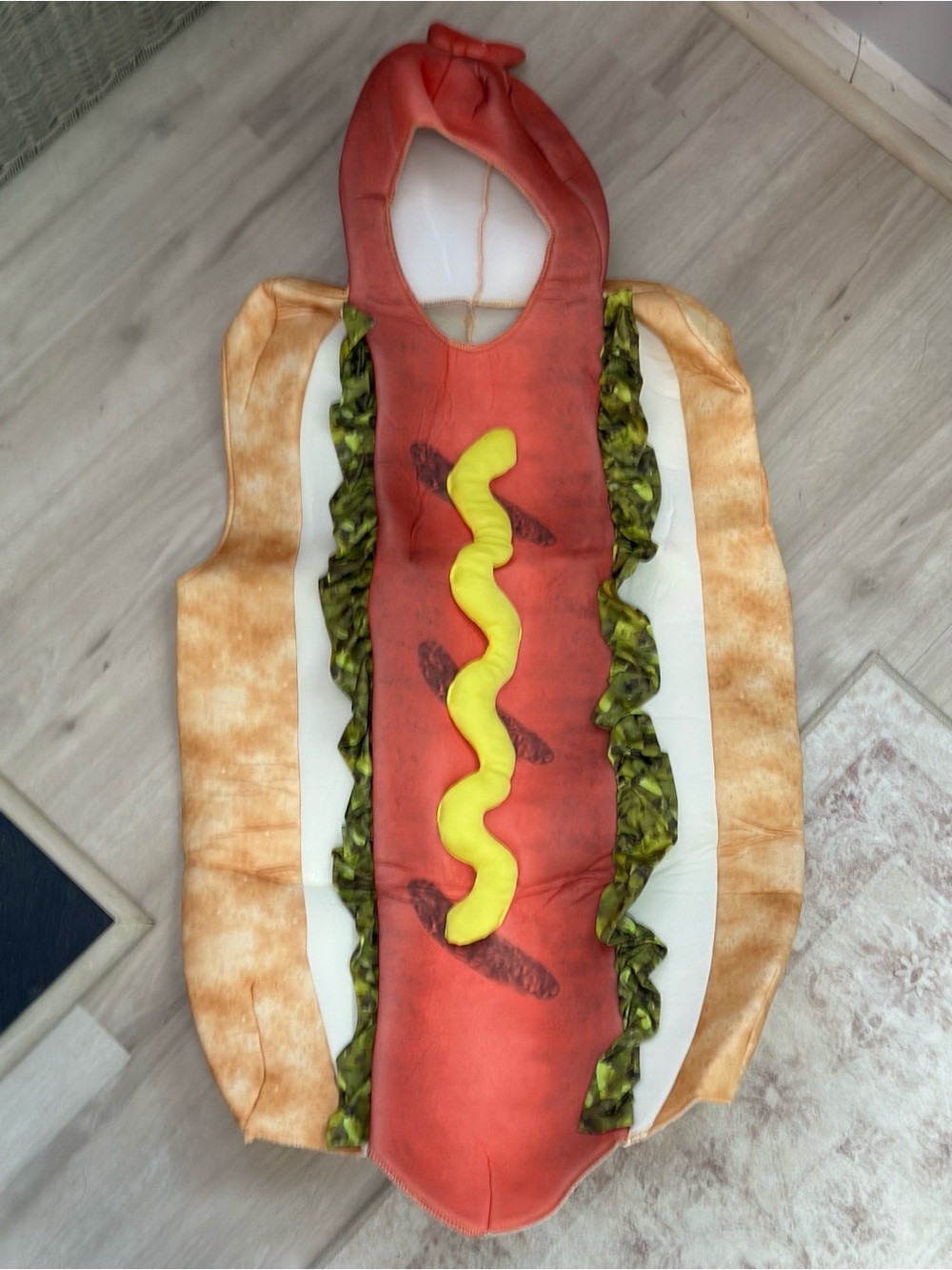 Kids Hot Dog Halloween Costume 3D Food Funny Costume One Size